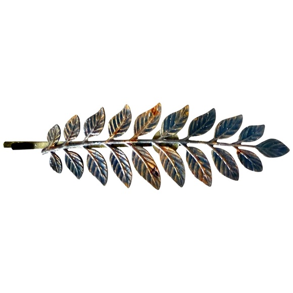 Handmade Accessories - Brown Leaf Hairpin Hair Accessory Bohemian Clip